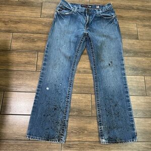Ariat FR M4 Low Rise Bootcut Jeans Mens Sz 34X32 Flame Resistant Medium Wash USA